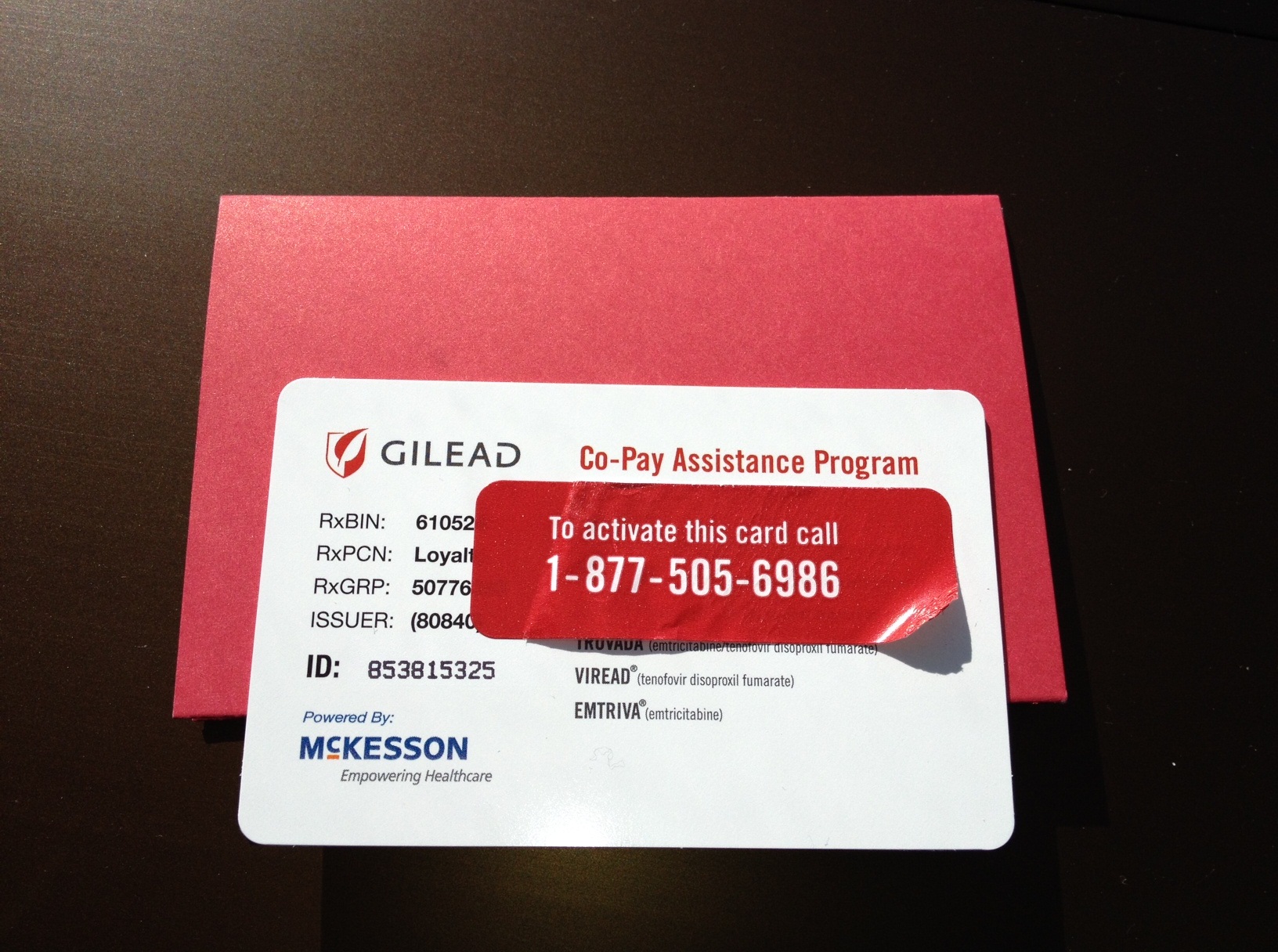 Gilead copay coupon card